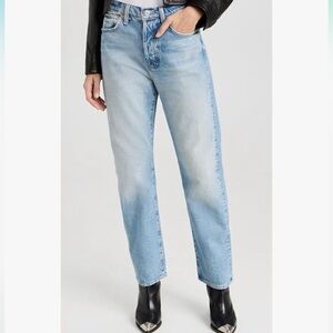 🌟MOTHER 🌟 SUPERIOR THE DITCH HOVER STRAIGHT LEG JEANS LIGHT WASH SZ 31